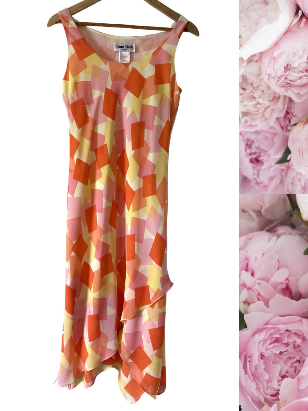Y2K Geometric Print Ronni Nicole Dress